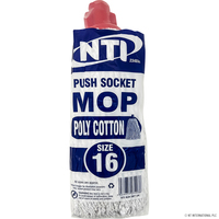 Poly Cotton Mop Push Socket Plastic Size 16
