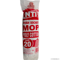  Size 20 Poly Cotton Mop Push Socket Plastic