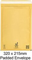 Padded Envelopes Size F6 320x215mm,