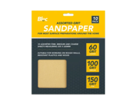 Sandpaper Assorted Grit  Pk10