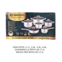 Cookware Dish Sets With Casserole Lids 12pcs