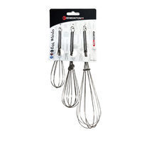 Egg Whisks Balloon On Card 3pcs
