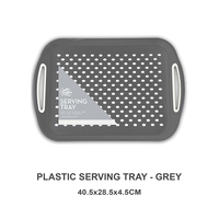 Anti Slip Serving Tray Grey - Large