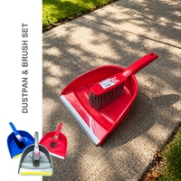 Dust Pan And Brush Assorted Colour