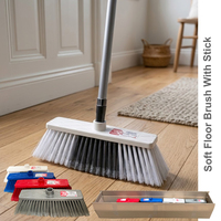 Fanatic Brush Broom With Stick Soft  Assorted Colour