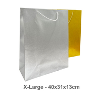 Gift Bags Glittered Gold/silver X-large 40x31x13cm