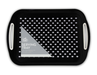 Anti Slip Serving Tray Black Large