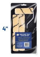 Mini Paint Tray With 4" Roller & 5 Emulsion Sleeves