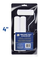 Mini Paint Tray With 4" Roller & 5 Gloss Sleeves