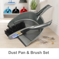 Dust Pan And Brush Assorted Colour