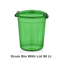 Food Drum Green- Bin Bucket 50 Lt
