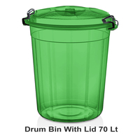 Food Drum Green- Bin Bucket 70 Lt