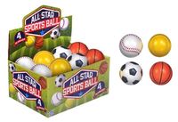 Sports Pu Ball 4 Asst 2.5''/6.3cm 