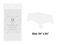Table Covers - White  137*137cm