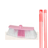 Broom Brush With Stick Soft Hard Multicolour