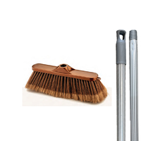 Broom Brush With Stick Soft Medium Multicolour